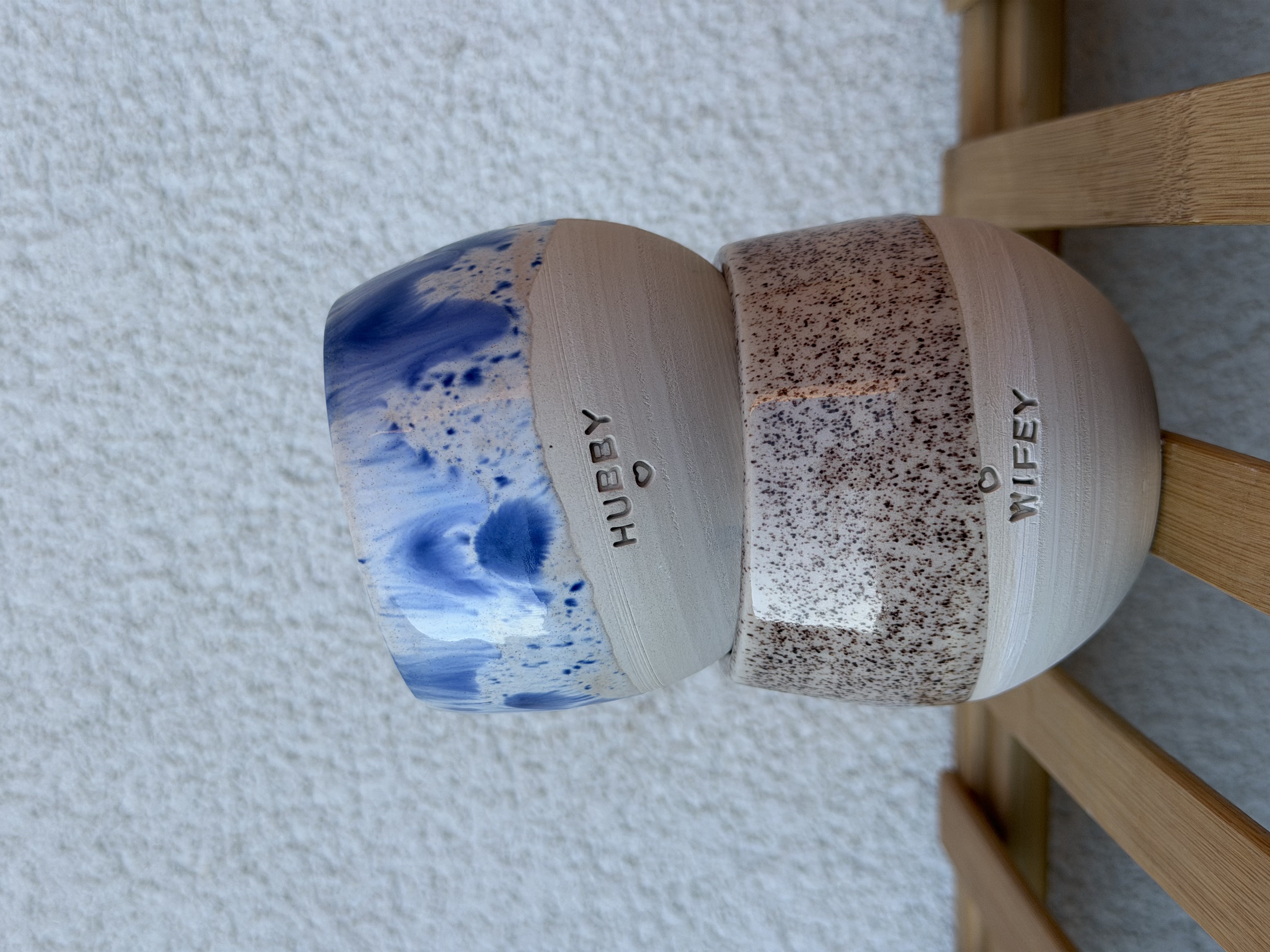 Căni ceramice personalizate, lucrate manual