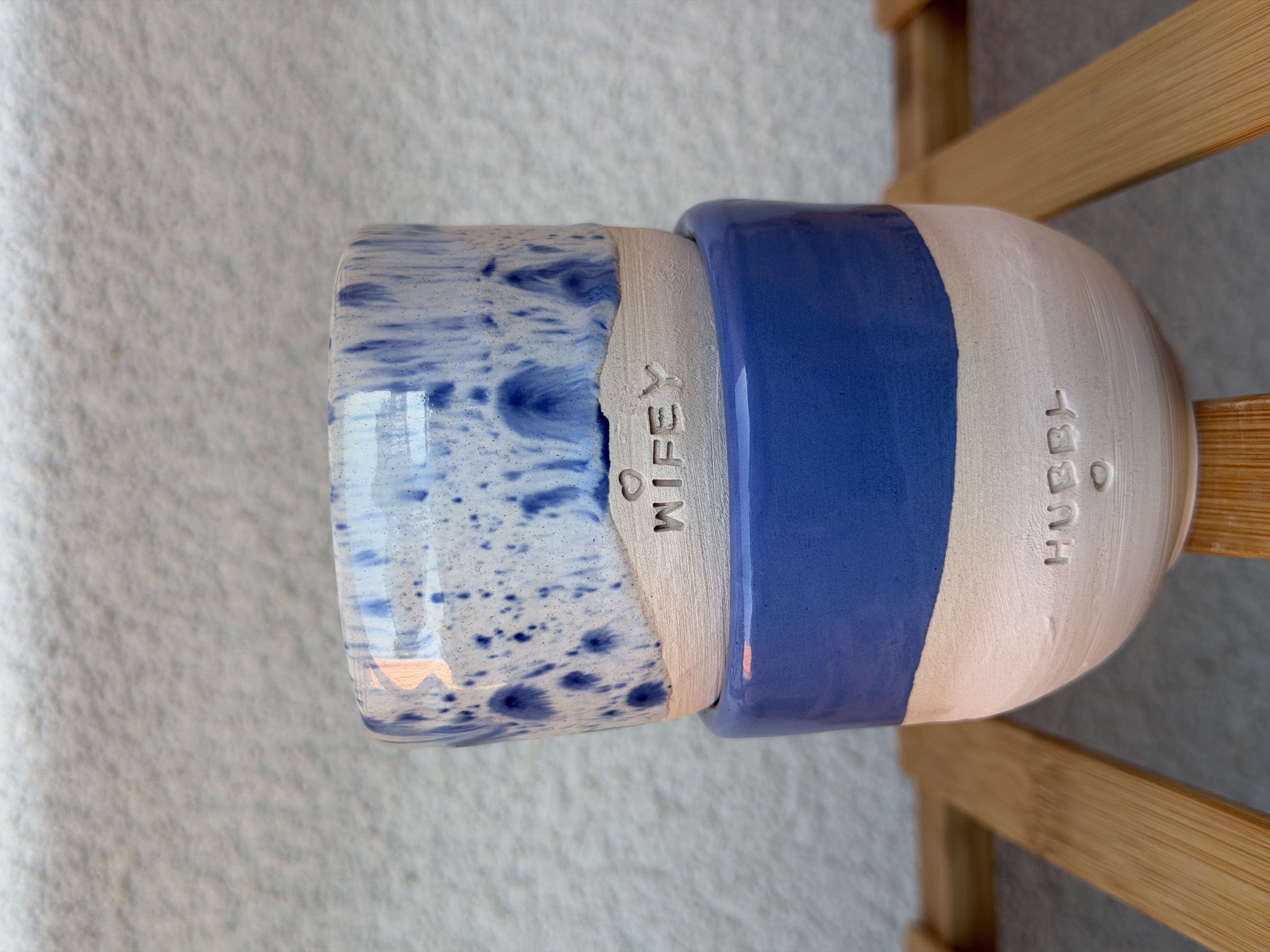 Căni ceramice personalizate, lucrate manual